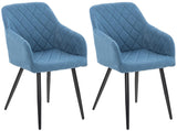 Set van 2 eetkamerstoelen Shila stof (8)