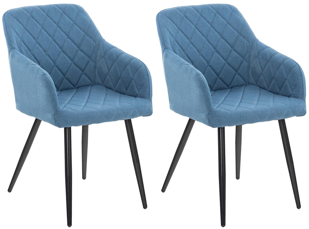 Set van 2 eetkamerstoelen Shila stof (8)