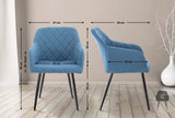 Set van 2 eetkamerstoelen Shila stof (9)