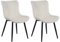 Set van 2 stoelen Largo fluweel