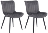 Set van 2 stoelen Largo fluweel (9)