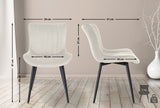 Set van 2 stoelen Largo fluweel (2)
