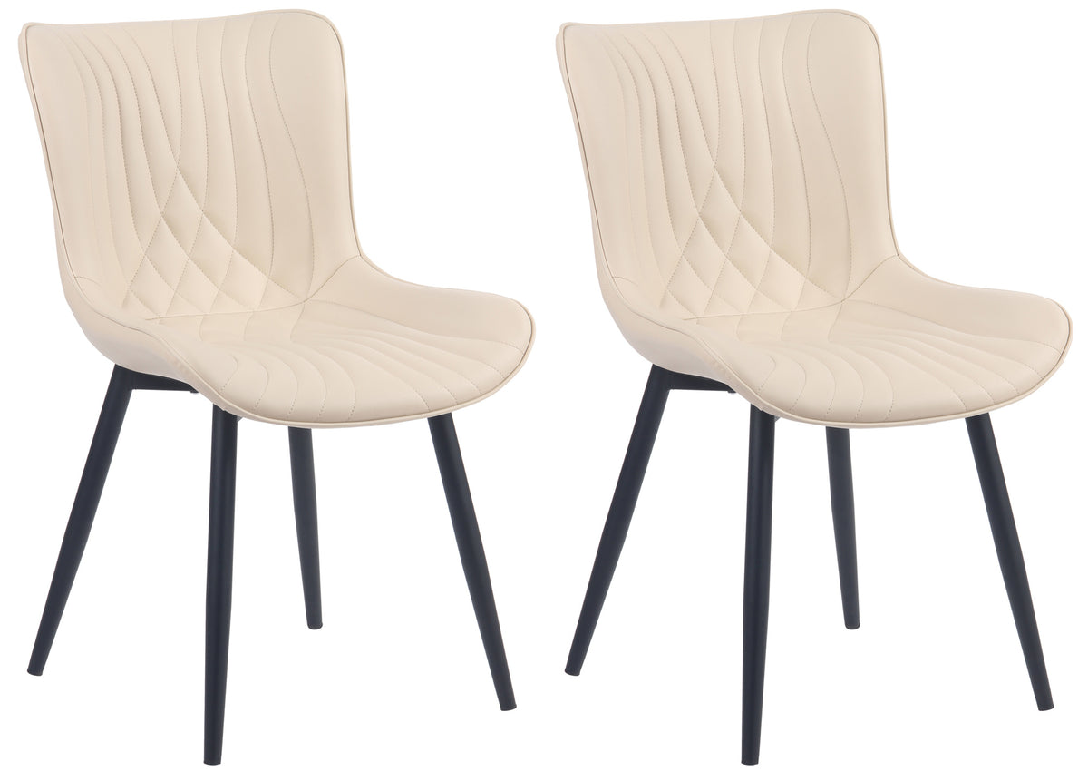 Set van 2 stoelen Brady kunstleer