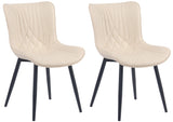 Set van 2 stoelen Brady kunstleer