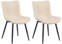 Set van 2 stoelen Brady kunstleer