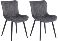 2-delige stoelset Brady fluweel (9)