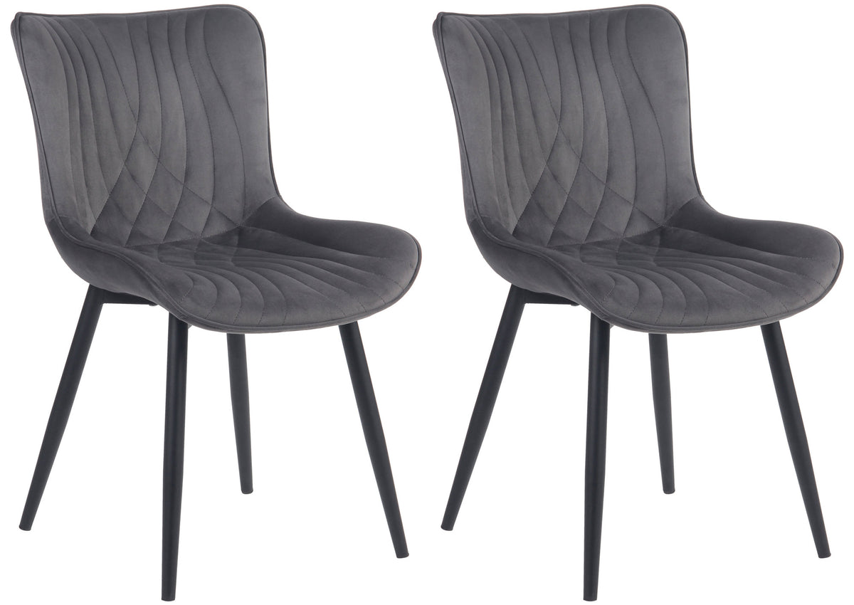 2-delige stoelset Brady fluweel (9)