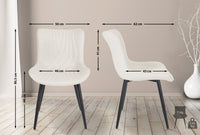 2-delige stoelset Brady fluweel (2)