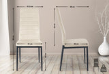 4-delige set eetkamerstoelen Mayfair fluweel (2)