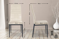 4-delige set eetkamerstoelen Mayfair fluweel (2)