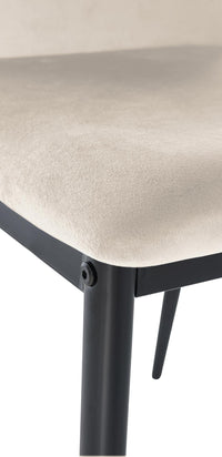 6-delige set eetkamerstoelen Savino fluweel (7)