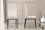 4-delige set eetkamerstoelen Savino fluweel (2)