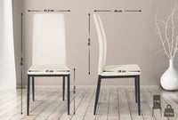 6-delige set eetkamerstoelen Savino kunstleer (2)