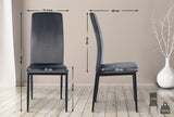 6-delige set eetkamerstoelen Savino fluweel (10)