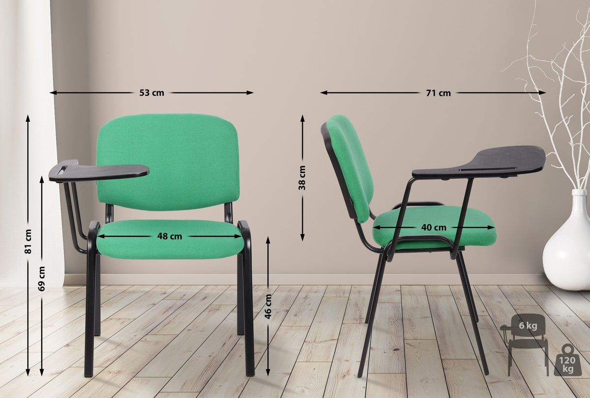 Stoel Ken met klaptafel stof (2)