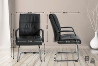 2-delige set bezoekersstoelen Sievert (2)