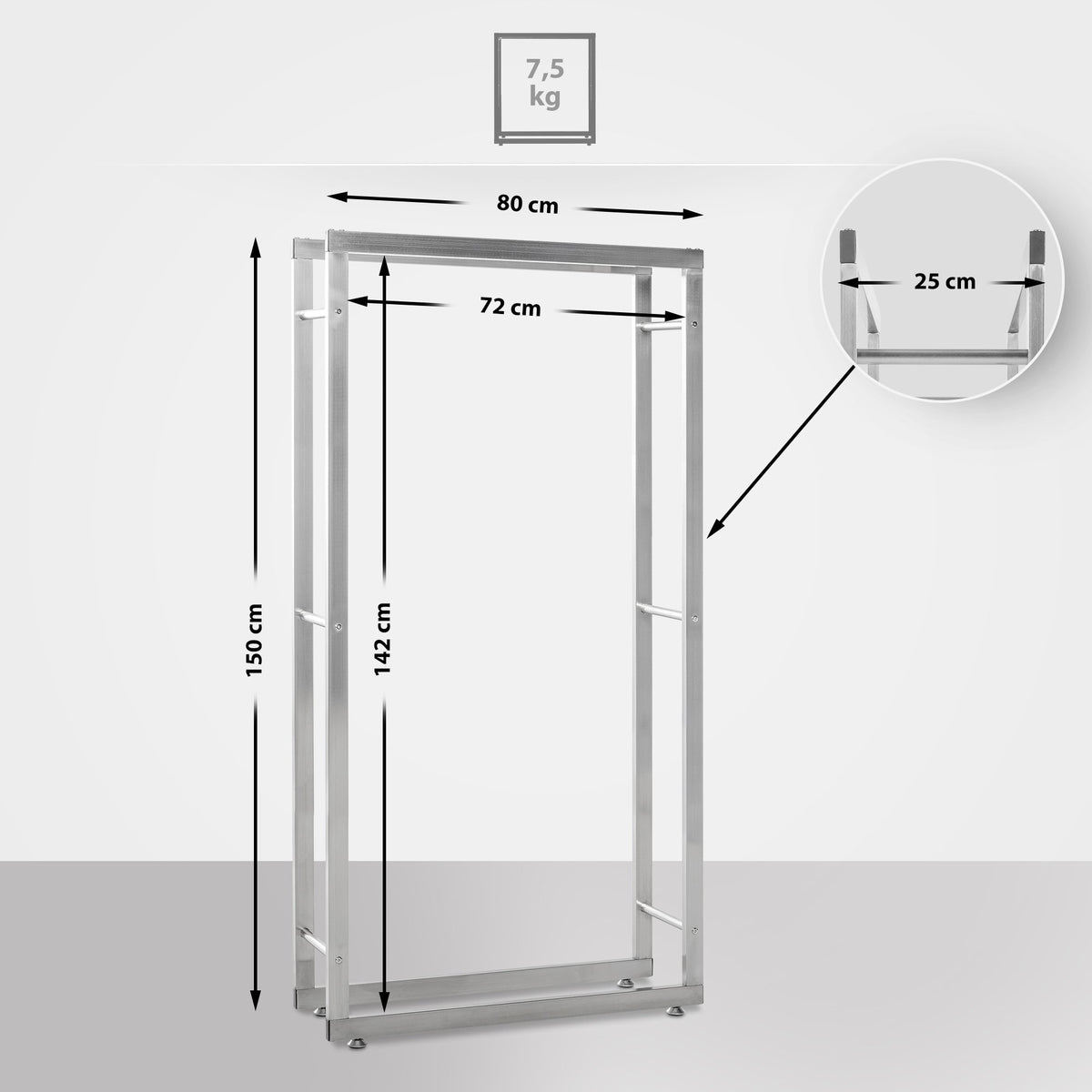 Haardhoutrek Keri V2 25x80x150 cm (2)