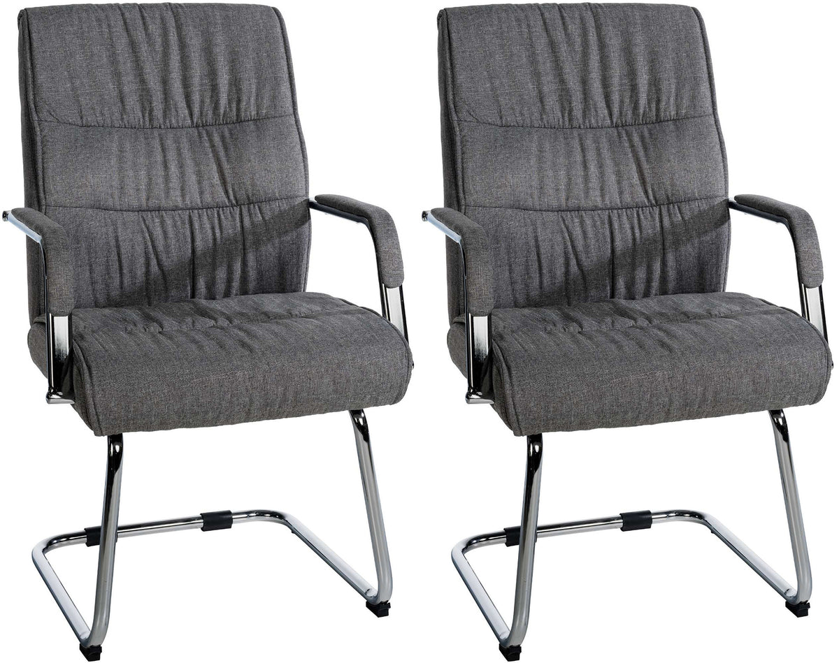2-delige set bezoekersstoel Sievert stof