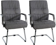 2-delige set bezoekersstoel Sievert stof