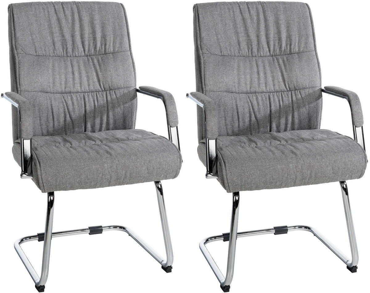 2-delige set bezoekersstoel Sievert stof (10)