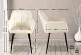 Set van 2 eetkamerstoelen Emia fluweel (2)