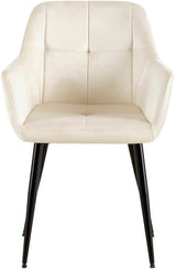 Set van 2 eetkamerstoelen Emia fluweel (8)