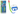 Groen en blauw duikmasker met snorkel Bestway 24036