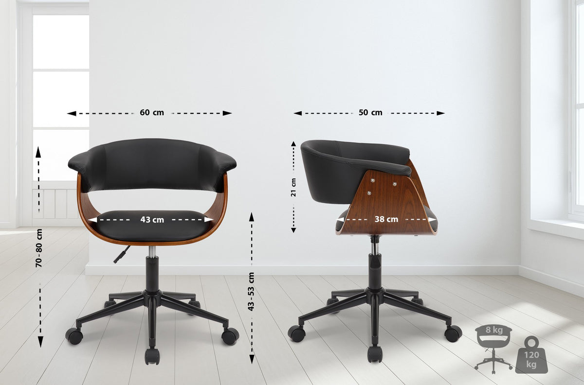 Bureaustoel Bruce kunstleer (2)