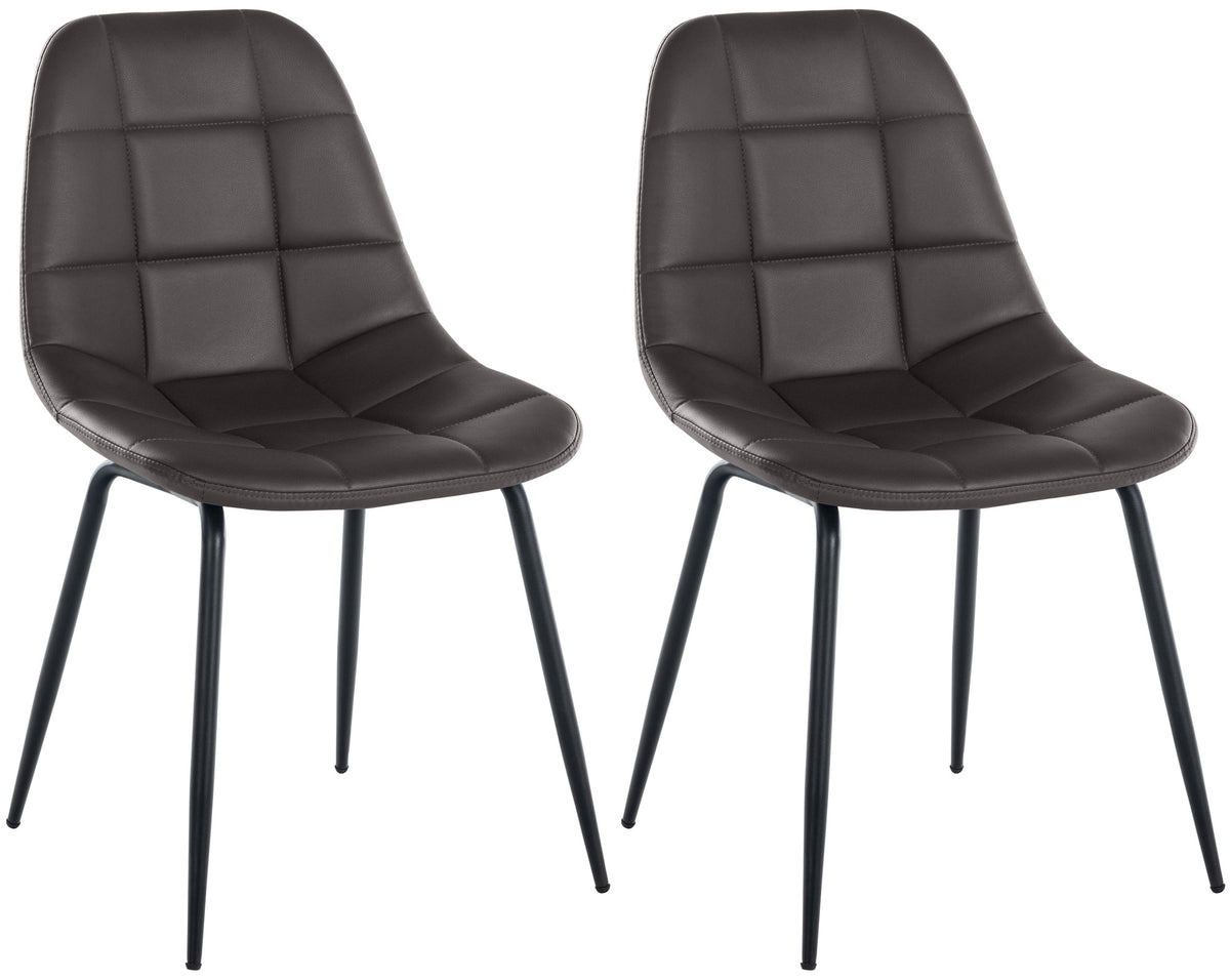 2-delige set stoelen Tom kunstleer (10)