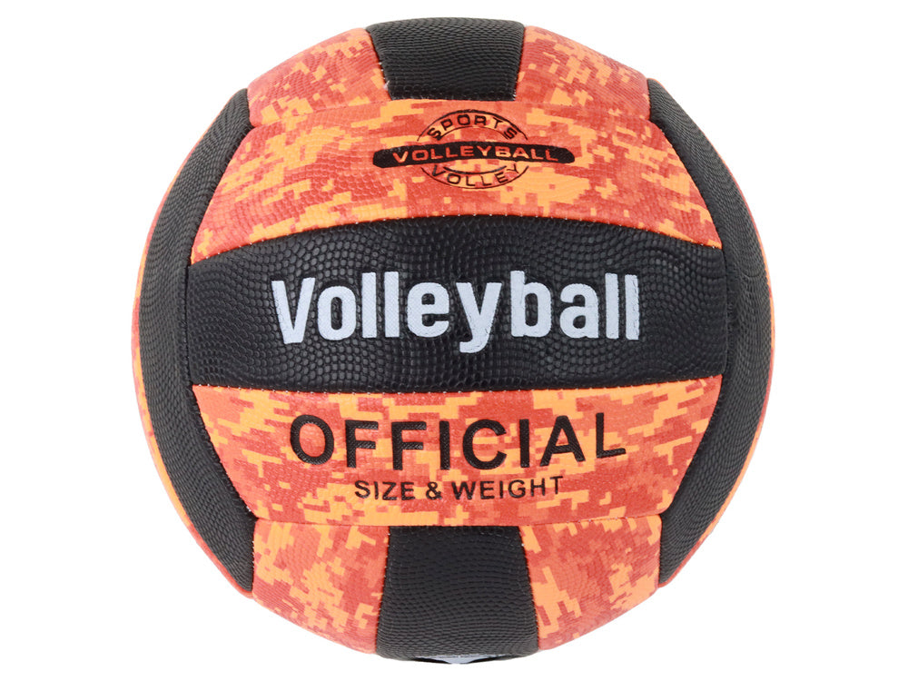 Oranje volleybal, maat 5, gekleurd
