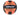Oranje volleybal, maat 5, gekleurd