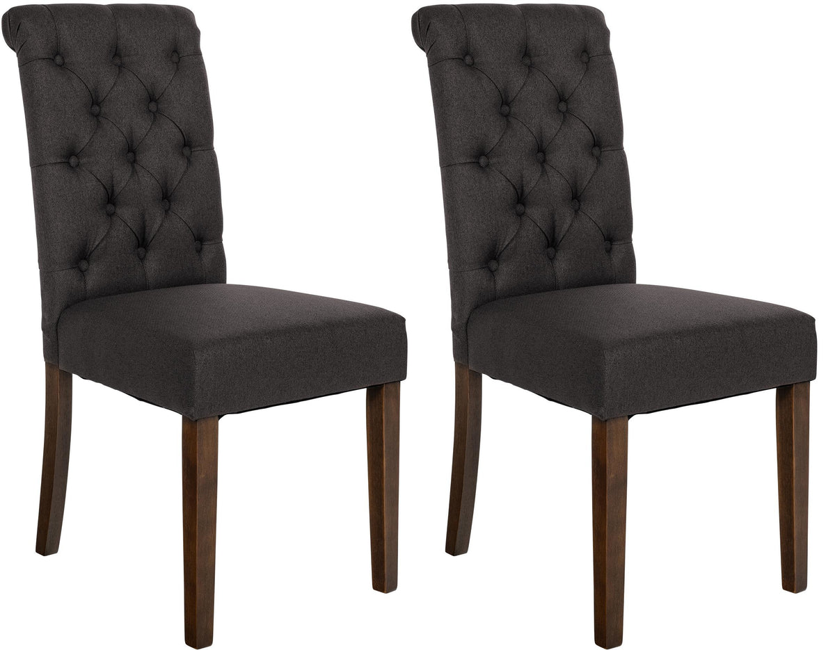 Set van 2 eetkamerstoelen Lisburn stof