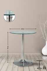 Glazen tafel 70 cm (2)