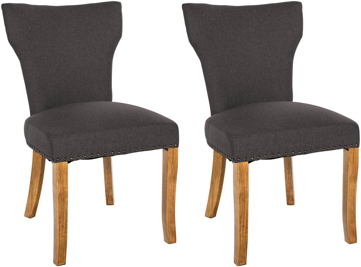 2-delige set eetkamerstoelen Zadar stof antiek-licht