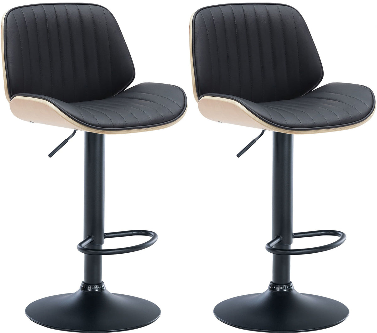 Set van 2 barstoelen Nova kunstleer
