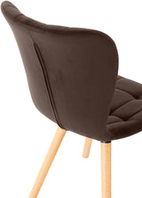 2-delige set stoelen Elda fluweel (5)