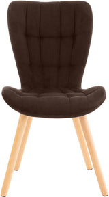 2-delige set stoelen Elda fluweel (3)