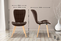 2-delige set stoelen Elda fluweel (2)