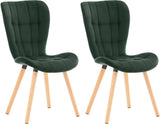 2-delige set stoelen Elda fluweel (8)