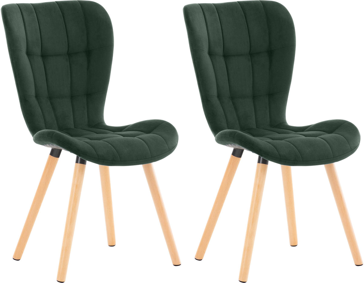2-delige set stoelen Elda fluweel (8)