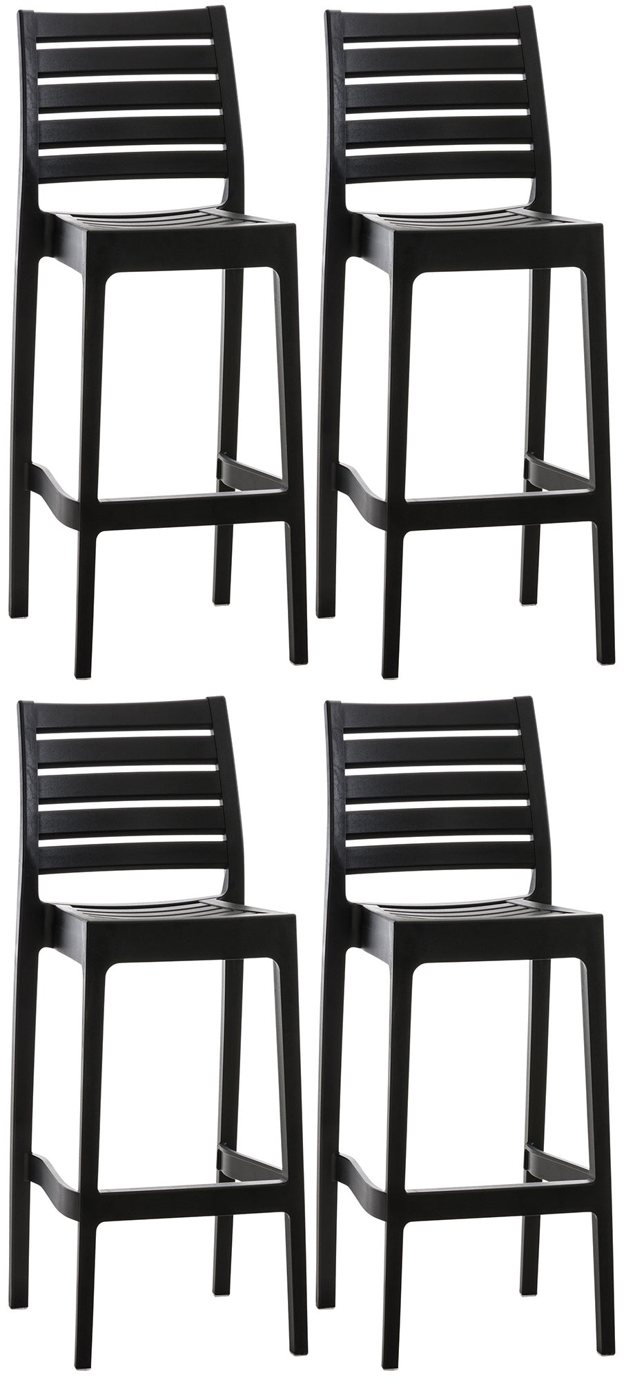 4-delige set barstoelen Ares