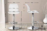 Set van 2 barstoelen Gilbert kunststof (2)