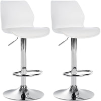 Set van 2 barstoelen Gilbert kunststof