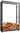 Haardhoutrek Keri met wielen 25x100x150