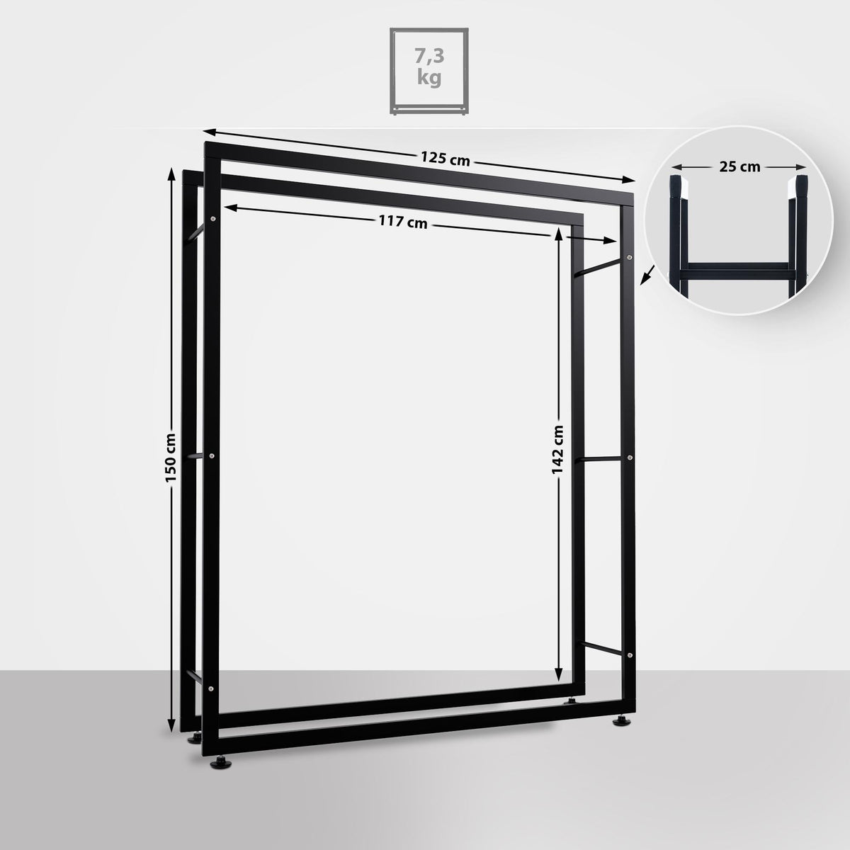 Haardhoutrek Keri V2 25x125x150 cm (2)
