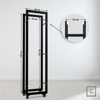 Haardhoutrek Keri met wielen 25x40x150 (2)