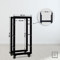 Haardhoutrek Keri met wielen 25x40x80 (2)