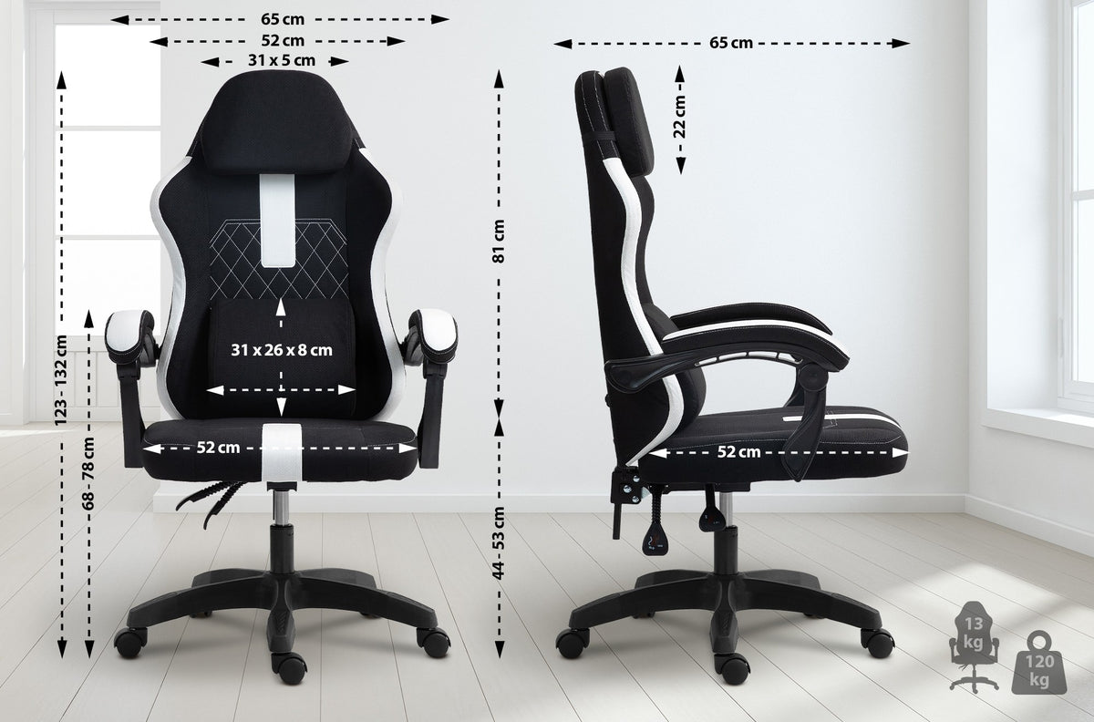 Bureaustoel Miltona stof (2)