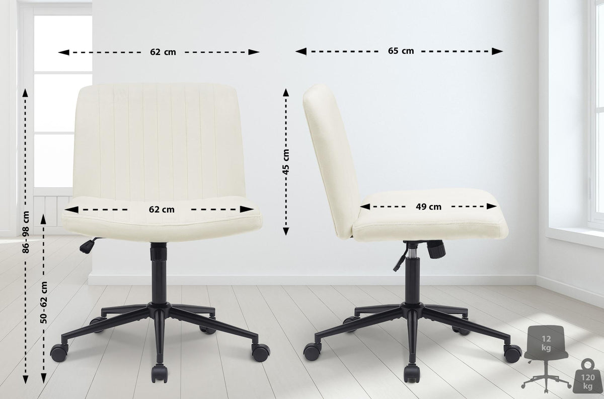 Bureaustoel Kingman fluweel (9)