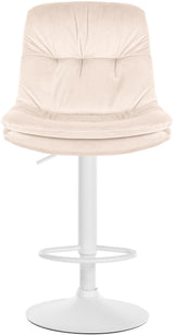 Barkruk Laurel fluweel wit (5)